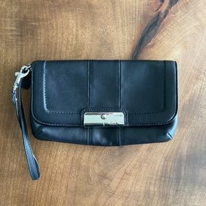 Coach leather clutch